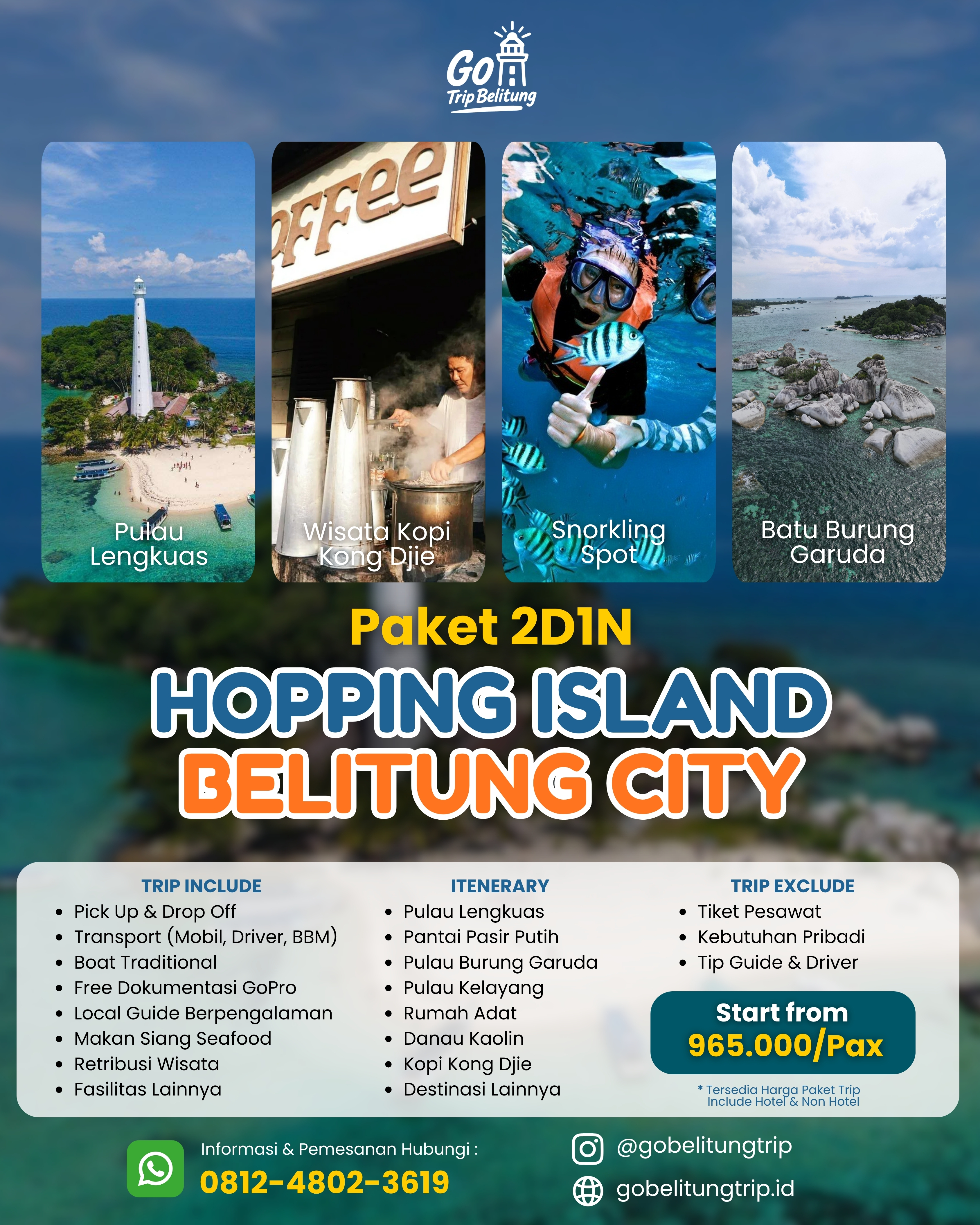Hopping Island Belitung City